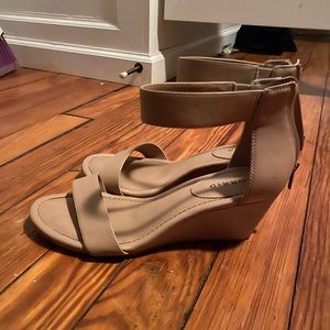 Torrid nude wedge heel